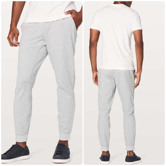 Lululemon Men's City Sweat Jogger 29" in Heathered Light Gray Sz XL M5536S Gym - Picture 1 of 16